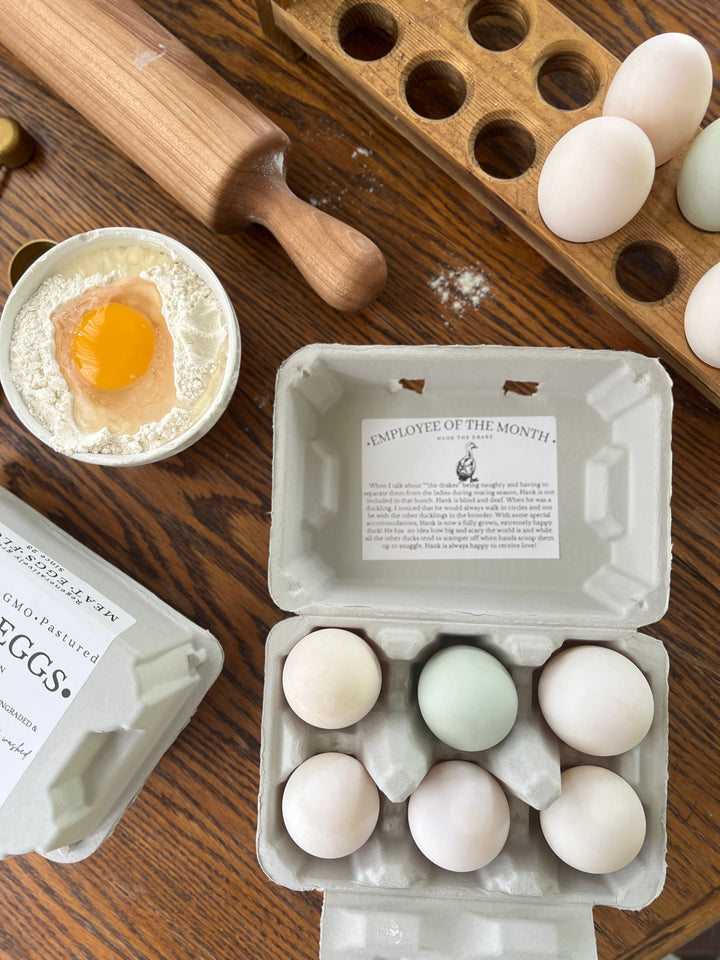 Duck Eggs Organic Non-GMO & Pasture Raised (full dozen)